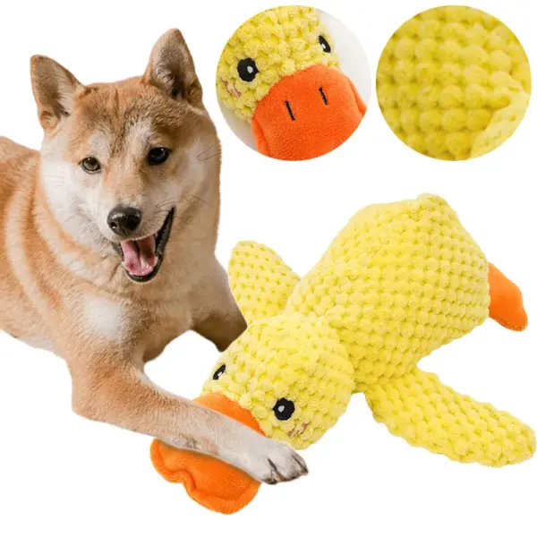 Dog Calming Duck Sound Toy – Plush Dog Toy with Quacking Sound - Image 2