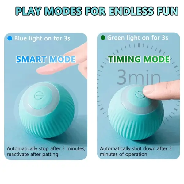 Interactive Smart Cat Ball – Automatic Rolling Electronic Cat Toy - Image 4
