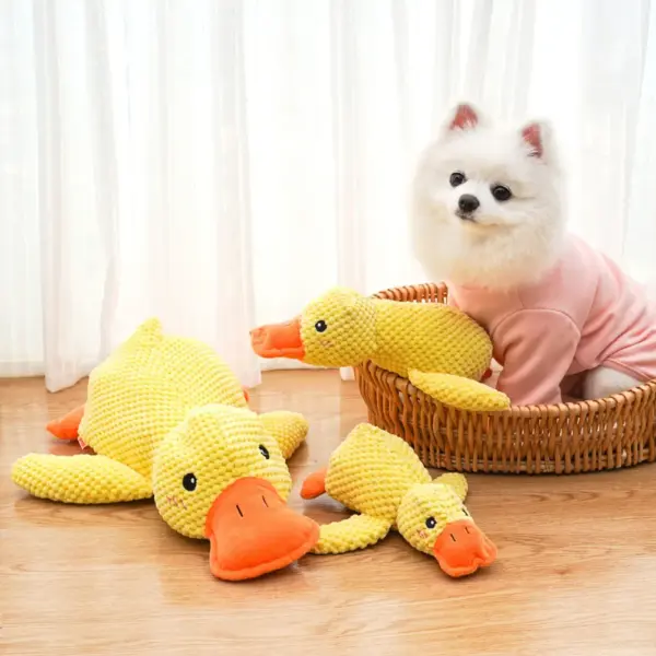 Dog Calming Duck Sound Toy – Plush Dog Toy with Quacking Sound - Image 6