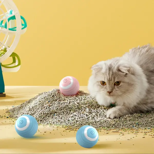 Interactive Smart Cat Ball – Automatic Rolling Electronic Cat Toy - Image 2