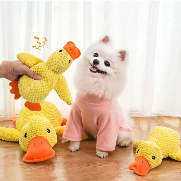 Dog Calming Duck Sound Toy – Plush Dog Toy with Quacking Sound - Image 5