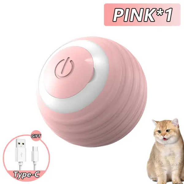 Interactive Smart Cat Ball – Automatic Rolling Electronic Cat Toy - Image 7