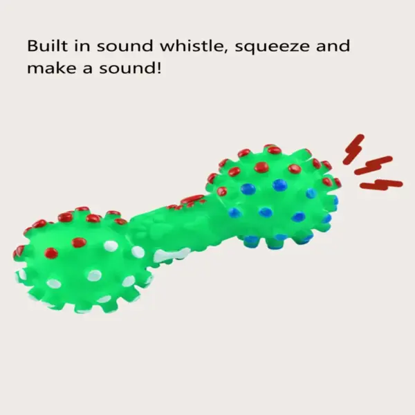 Bone Shape Dog Training Toy with Squeaker – Durable Anti-Bite Chew Toy for Dogs - Image 3