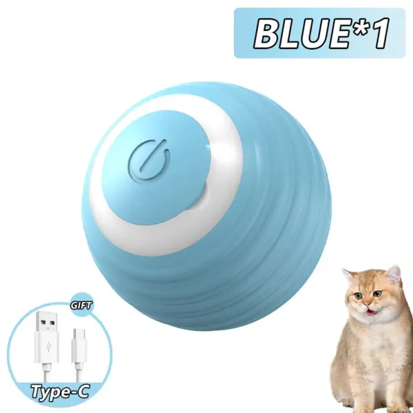 Interactive Smart Cat Ball – Automatic Rolling Electronic Cat Toy - Image 8