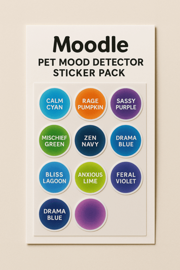 Moodle: Pet Mood Detector Sticker Pack