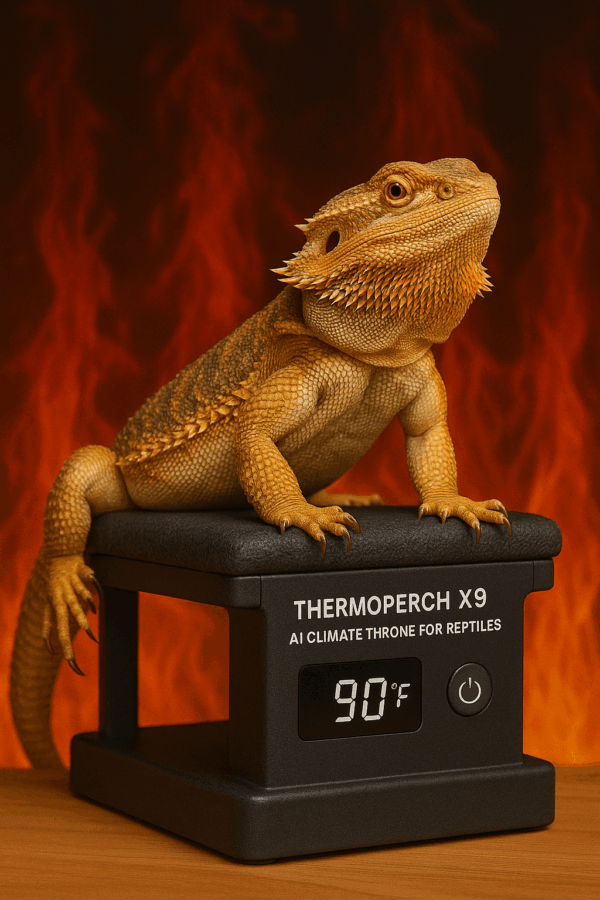 ThermoPerch X9™ – AI Climate Throne for Reptiles